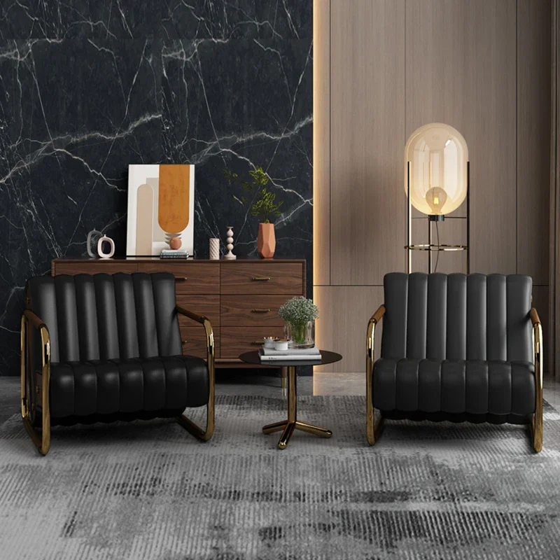 Interior Design Kitchen And Living Room - Poltrona Sofá Relaxante de Design Luxuoso