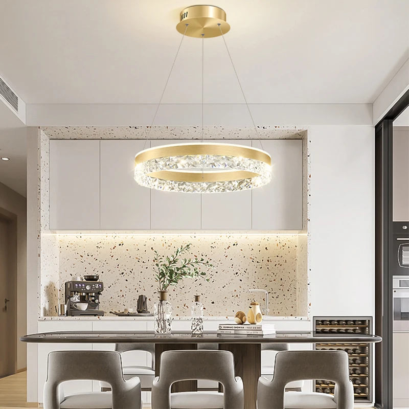 Luxo moderno cristal led pinge - Interior Design Kitchen And Living Room avaliação e preço