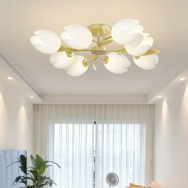 Lustres com design de flores,  - Interior Design Kitchen And Living Room avaliação e preço